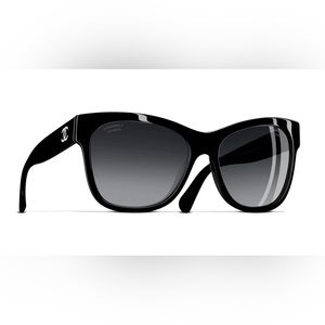 NEW CHANEL black polarized sunglasses ch5380